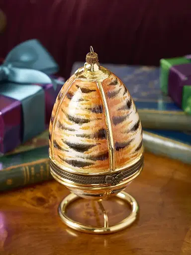 Komozja Tiger Hinged Egg Ornament | Thumbnail 2