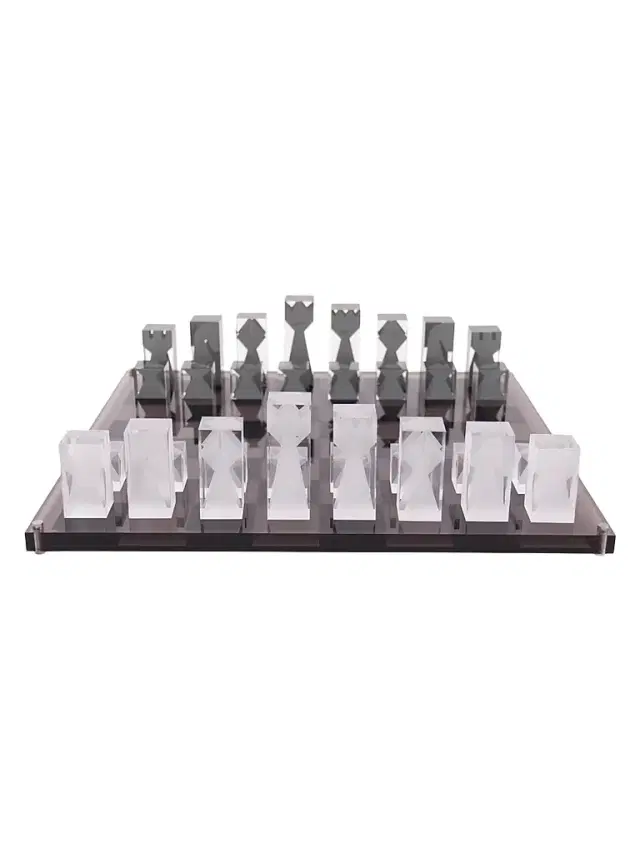 Jonathan Adler Acrylic Chess Set