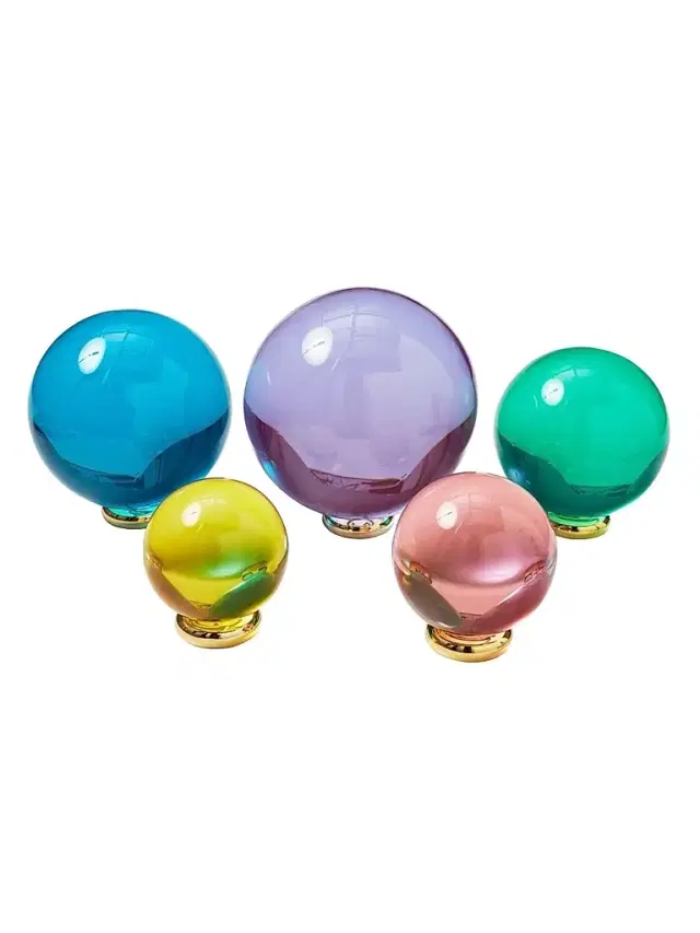 Jonathan Adler Acrylic 5-Piece Orb Set