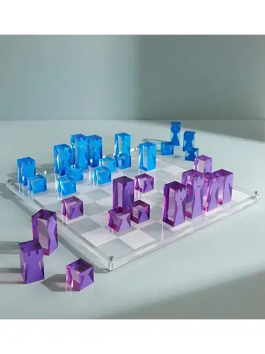 Jonathan Adler Acrylic Chess Set | Thumbnail 4