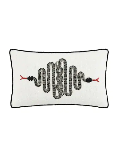 Jonathan Adler Snake Embroidered Pillow | Thumbnail 1