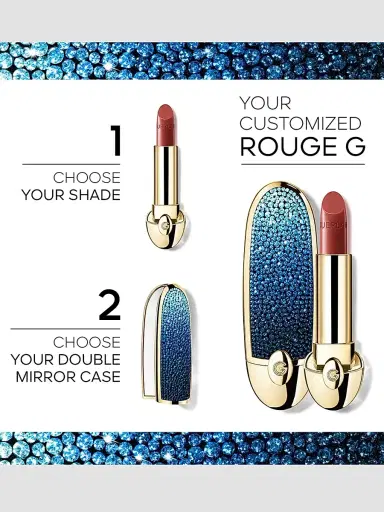 Guerlain L'Heure Bleue Rouge G Customizable Lipstick Case | Thumbnail 2