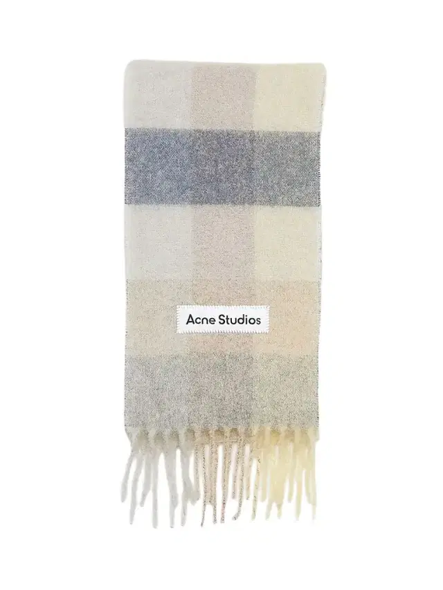 Acne Studios Men's Main Vally Checkered Fringe Scarf