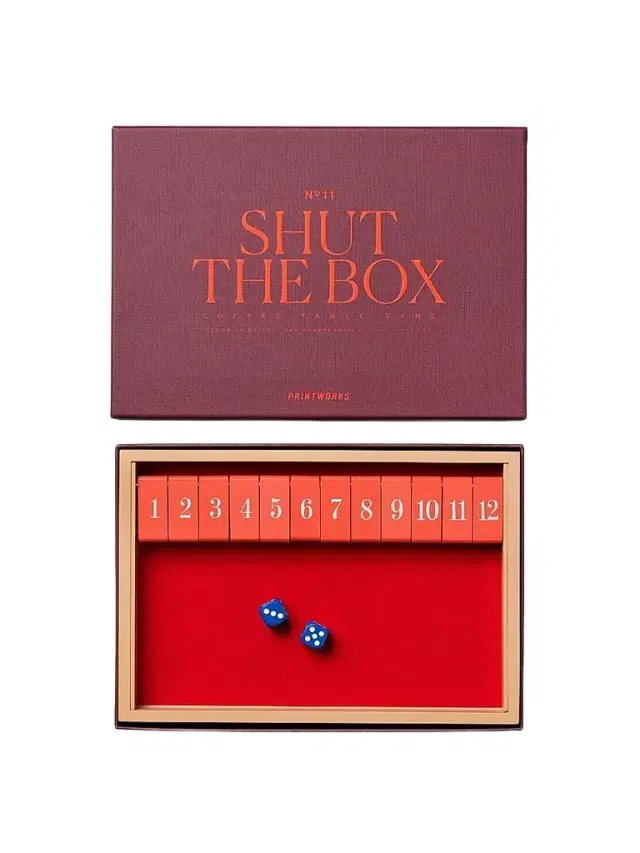Printworks Classic Game Series Shut The Box Game Set