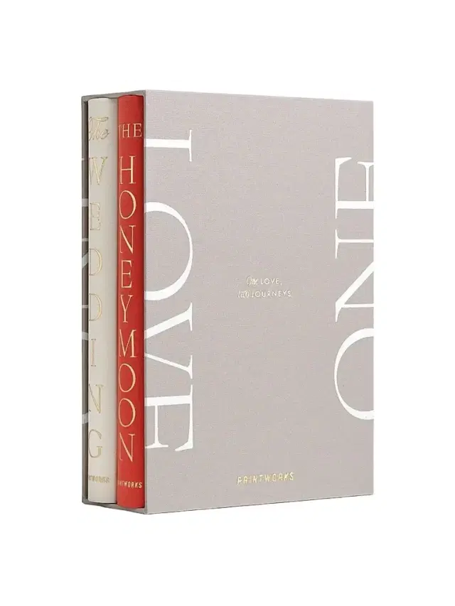Printworks 2-Pack One Love Wedding Photo Book Set