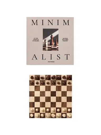 Printworks Minimalist Wood Chess Set | Thumbnail 1