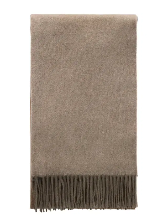 Johnstons of Elgin Umbra Fringed Cashmere Scarf - Men