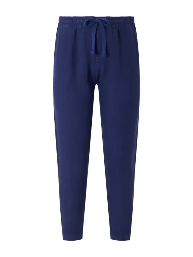 FEDELI Straight-Leg Linen Drawstring Trousers - Men