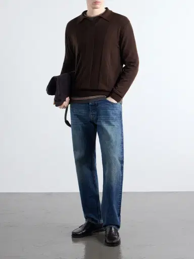 Altea Virgin Wool Polo Sweater - Men | Thumbnail 2