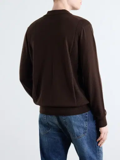 Altea Virgin Wool Polo Sweater - Men | Thumbnail 4
