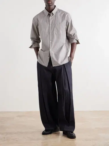 A.P.C. Malo Striped Cotton-Poplin Shirt - Men | Thumbnail 2