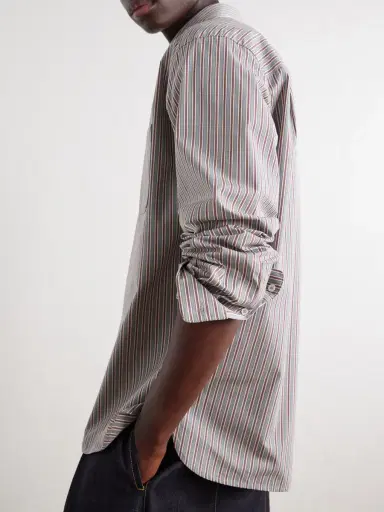 A.P.C. Malo Striped Cotton-Poplin Shirt - Men | Thumbnail 5