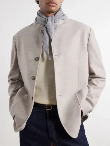Johnstons of Elgin Reel Cashmere Scarf - Men | Thumbnail 2 Johnstons of Elgin Reel Cashmere Scarf - Men | Thumbnail 2