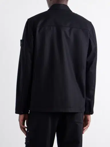 Stone Island STONE ISLAND GHOST Wool and Nylon-Blend Flannel Overshirt - Men | Thumbnail 4 Stone Island STONE ISLAND GHOST Wool and Nylon-Blend Flannel Overshirt - Men | Thumbnail 4