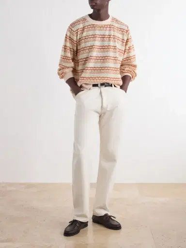 Corridor Striped Pointelle-Knit Sweater - Men | Thumbnail 2