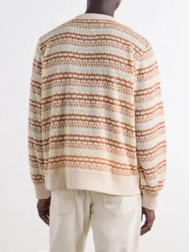 Corridor Striped Pointelle-Knit Sweater - Men | Thumbnail 4