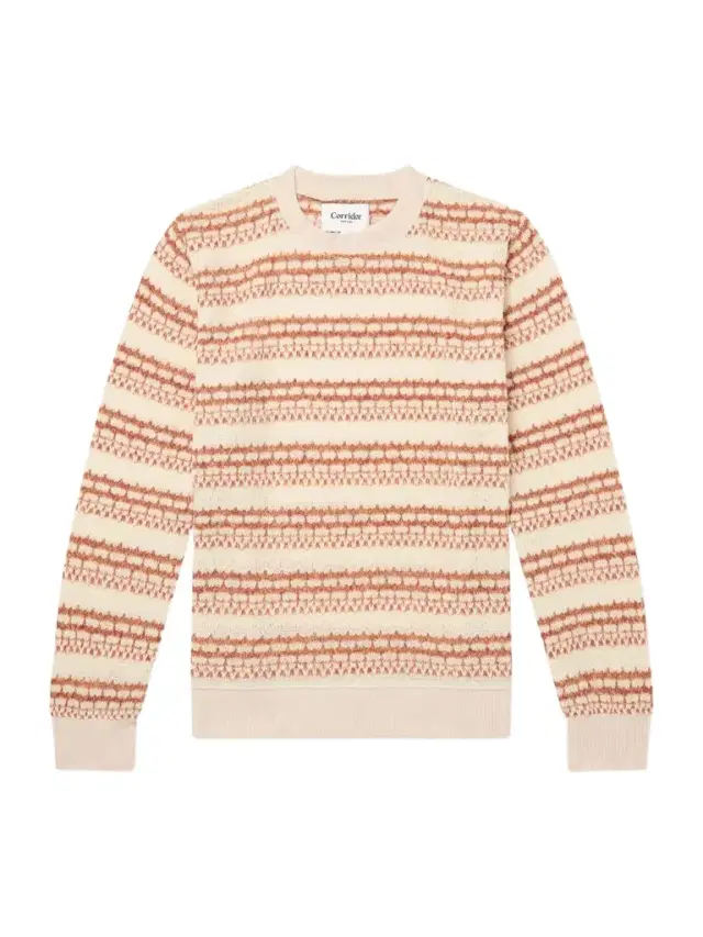 Corridor Striped Pointelle-Knit Sweater - Men