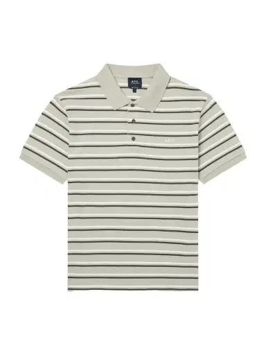 A.P.C. Joe Striped Cotton-Piqué Polo Shirt - Men | Thumbnail 1