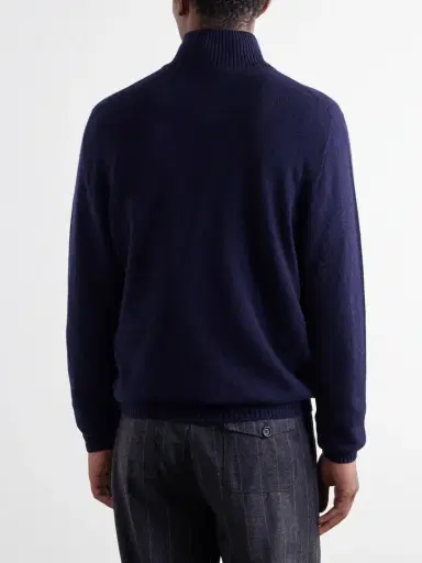 Thom Sweeney Cashmere Half-Zip Sweater - Men | Thumbnail 4