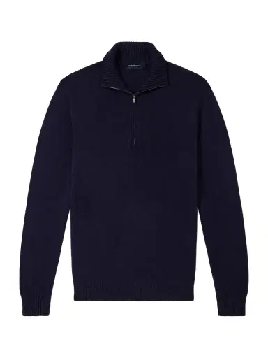 Thom Sweeney Cashmere Half-Zip Sweater - Men | Thumbnail 1