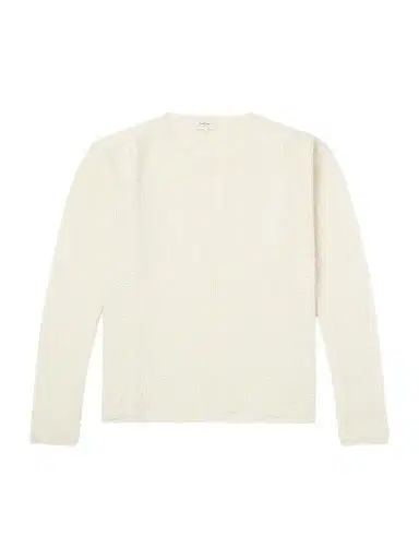Second/Layer Distressed Waffle-Knit Wool and Cashmere-Blend Sweater - Men | Thumbnail 1