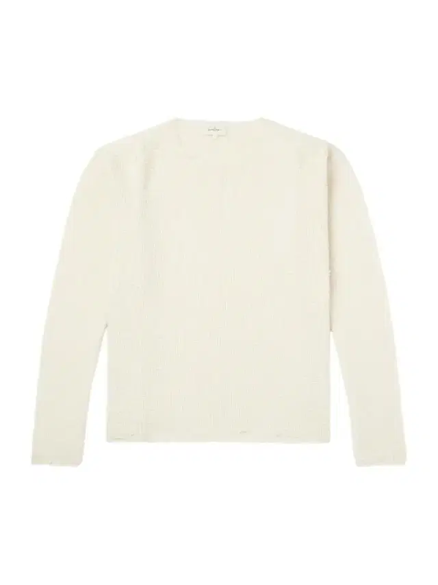 Second/Layer Distressed Waffle-Knit Wool and Cashmere-Blend Sweater - Men