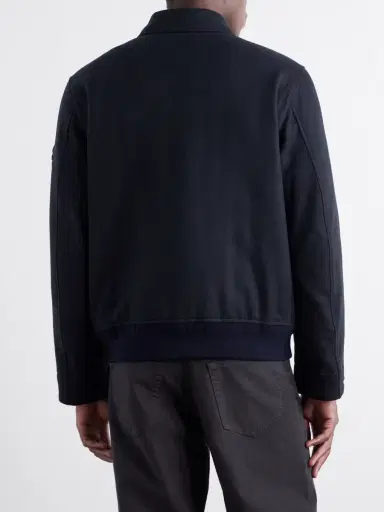 Stone Island STONE ISLAND GHOST Padded Wool and Nylon-Blend Flannel Bomber Jacket - Men | Thumbnail 4 Stone Island STONE ISLAND GHOST Padded Wool and Nylon-Blend Flannel Bomber Jacket - Men | Thumbnail 4