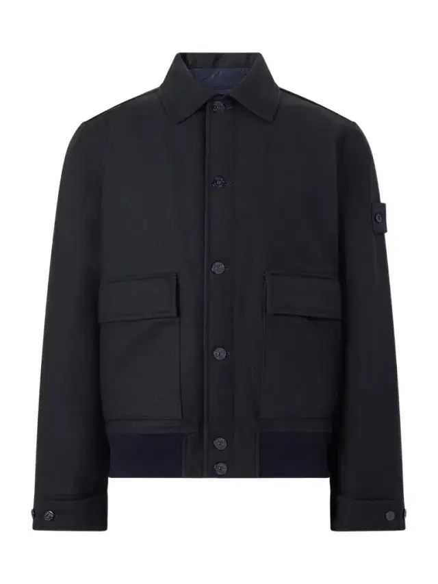 Stone Island STONE ISLAND GHOST Padded Wool and Nylon-Blend Flannel Bomber Jacket - Men