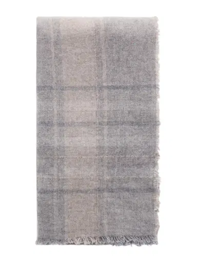 Johnstons of Elgin Kerrera Checked Cashmere Scarf - Men | Thumbnail 1 Johnstons of Elgin Kerrera Checked Cashmere Scarf - Men | Thumbnail 1
