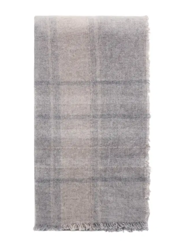 Johnstons of Elgin Kerrera Checked Cashmere Scarf - Men