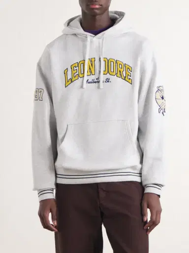 Aimé Leon Dore Logo-Appliqué Cotton-Jersey Hoodie - Men | Thumbnail 3 Aimé Leon Dore Logo-Appliqué Cotton-Jersey Hoodie - Men | Thumbnail 3