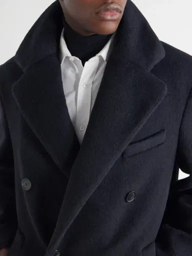 Loewe Double-Breasted Wool and Lama-Blend Coat - Men | Thumbnail 5