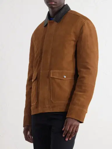 MR P. Leather-Trimmed Suede Jacket - Men | Thumbnail 3 MR P. Leather-Trimmed Suede Jacket - Men | Thumbnail 3