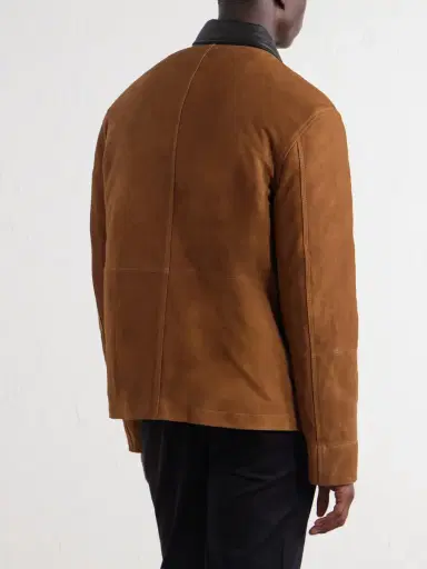 MR P. Leather-Trimmed Suede Jacket - Men | Thumbnail 4 MR P. Leather-Trimmed Suede Jacket - Men | Thumbnail 4