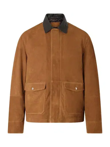 MR P. Leather-Trimmed Suede Jacket - Men | Thumbnail 1 MR P. Leather-Trimmed Suede Jacket - Men | Thumbnail 1