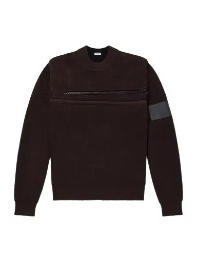 Loewe Panelled Zippered Wool-Blend Sweater - Men | Thumbnail 1