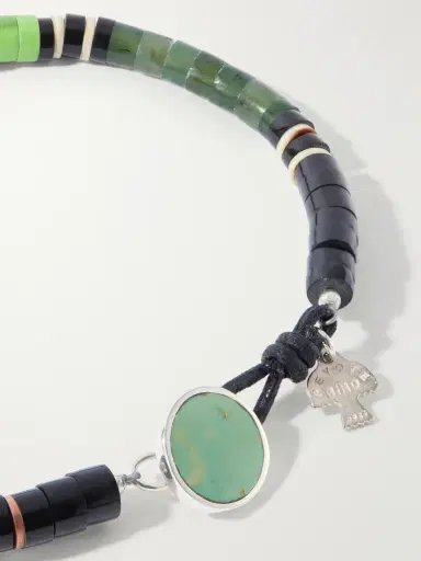 Peyote Bird Orilla Verde Sterling Silver Multi-Stone Bracelet - Men | Thumbnail 4 Peyote Bird Orilla Verde Sterling Silver Multi-Stone Bracelet - Men | Thumbnail 4