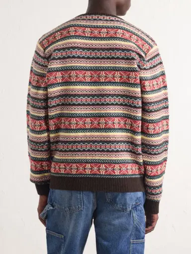 Aimé Leon Dore Fair Isle Wool-Blend Sweater - Men | Thumbnail 4