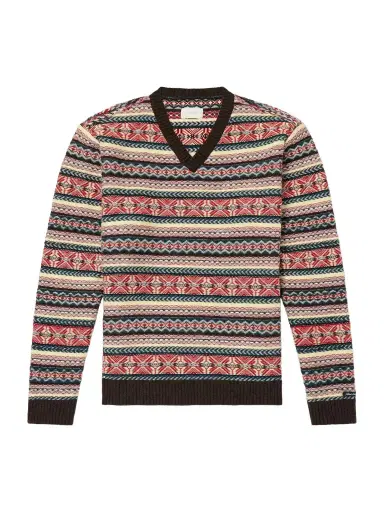 Aimé Leon Dore Fair Isle Wool-Blend Sweater - Men | Thumbnail 1