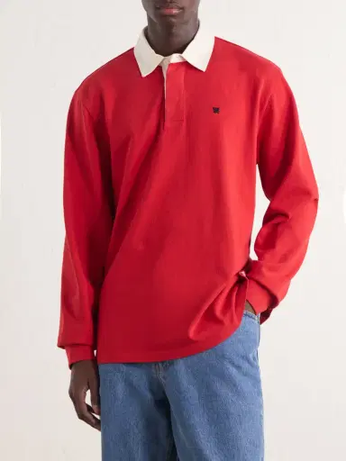 Aimé Leon Dore Logo-Embroidered Cotton-Jersey Polo Shirt - Men | Thumbnail 3