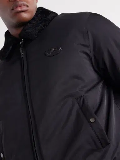 Burberry Logo-Appliqué Shearling and Leather-Trimmed Padded Shell Blouson Jacket - Men | Thumbnail 5