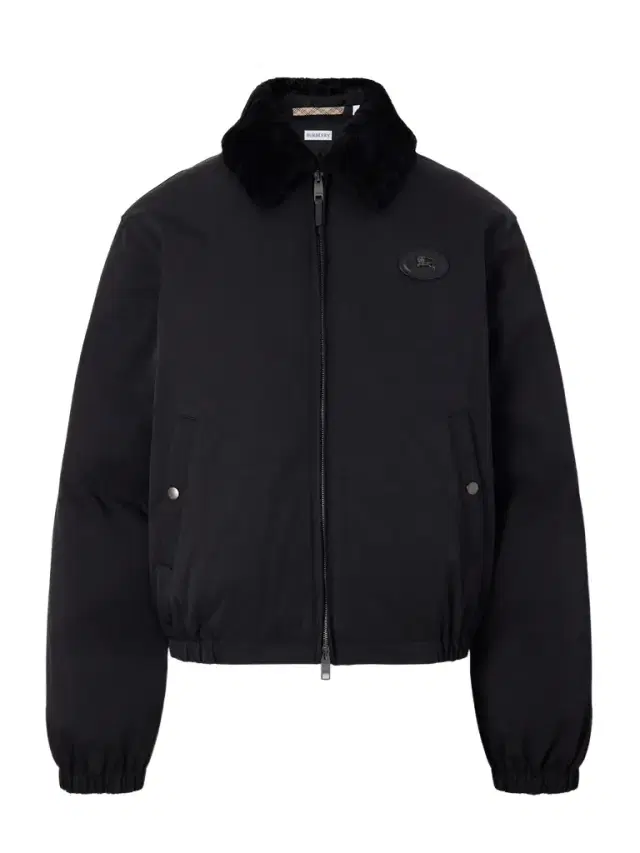 Burberry Logo-Appliqué Shearling and Leather-Trimmed Padded Shell Blouson Jacket - Men