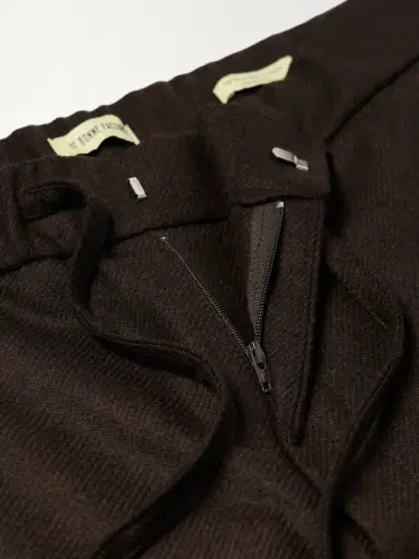 De Bonne Facture Lounge Straight-Leg Wool Drawstring Trousers - Men | Thumbnail 6