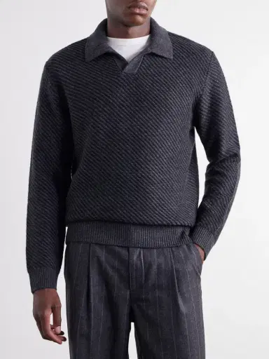 MR P. Wool Polo Sweater - Men | Thumbnail 3