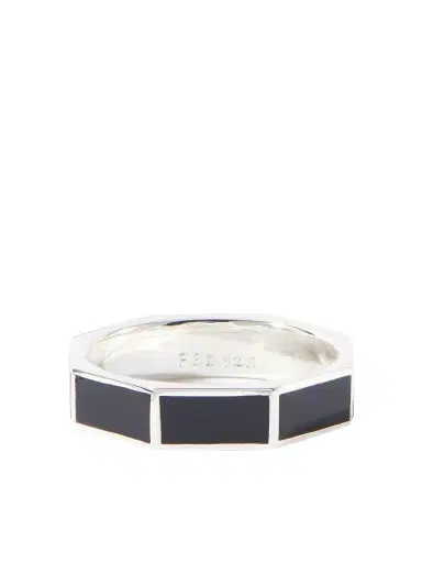 Peyote Bird Bamboo Black Sterling Silver and Onyx Ring - Men | Thumbnail 1