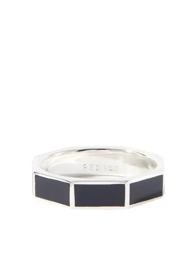 Peyote Bird Bamboo Black Sterling Silver and Onyx Ring - Men
