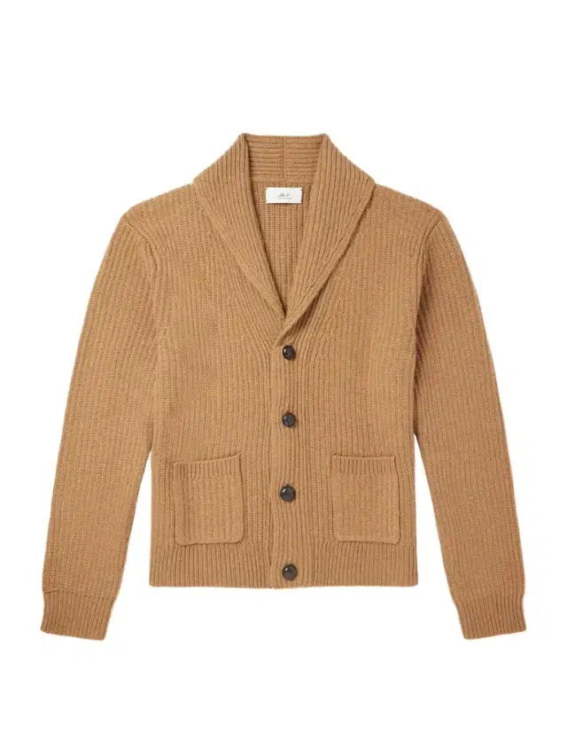 MR P. Ribbed Wool and Cashmere-Blend Cardigan - Men