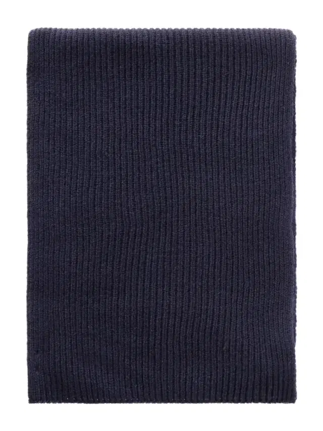 Johnstons of Elgin Ribbed Cashmere Scarf - Men