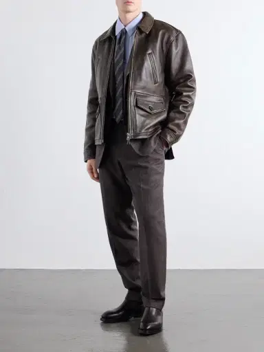OFFICINE GÉNÉRALE Mori Leather Jacket - Men | Thumbnail 2