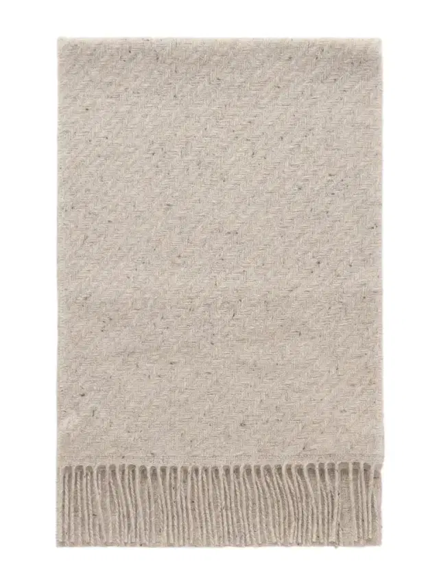 Johnstons of Elgin Fringed Cashmere Scarf - Men